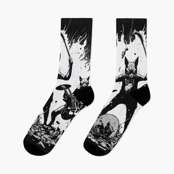 Item preview, Meowtallica - Metal Band designed and sold by stickertopic.