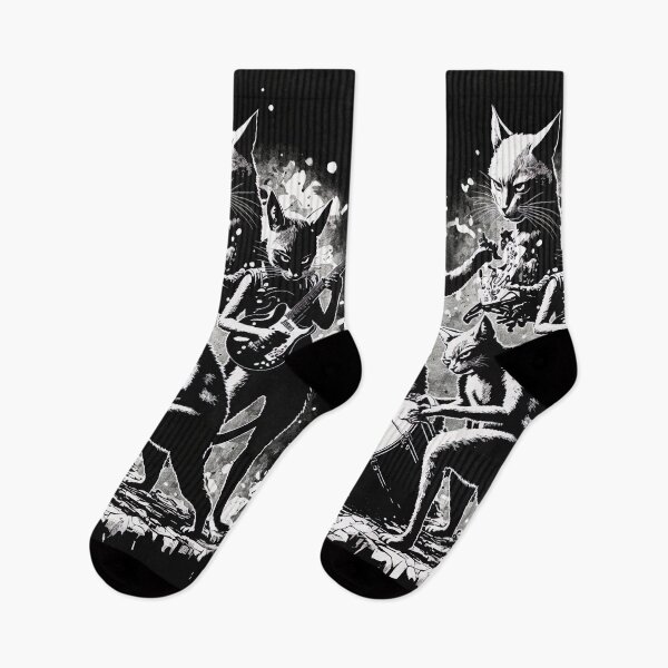 Item preview, Meowtallica - Metal Band designed and sold by stickertopic.