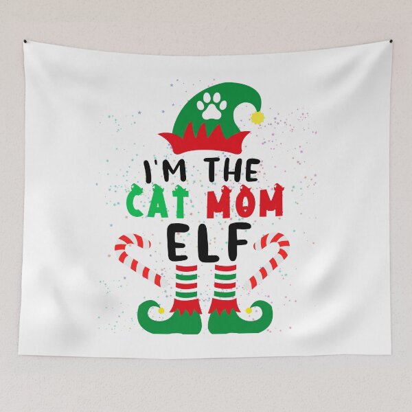 Item preview, women I'm The cat mom Elf Xmas Matching Christmas For Family designed and sold by POPLIN ⭐ ⭐ ⭐ ⭐ ⭐.