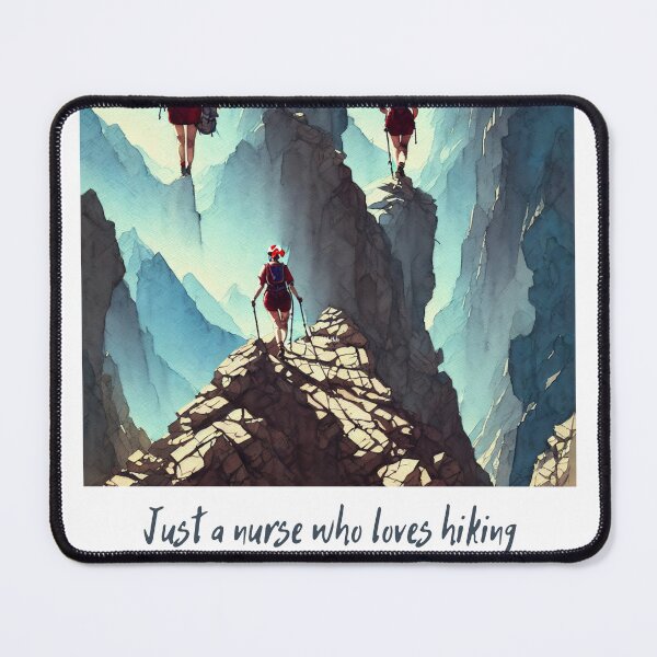 Item preview, Just a nurse who loves hiking 01 designed and sold by printiesart.