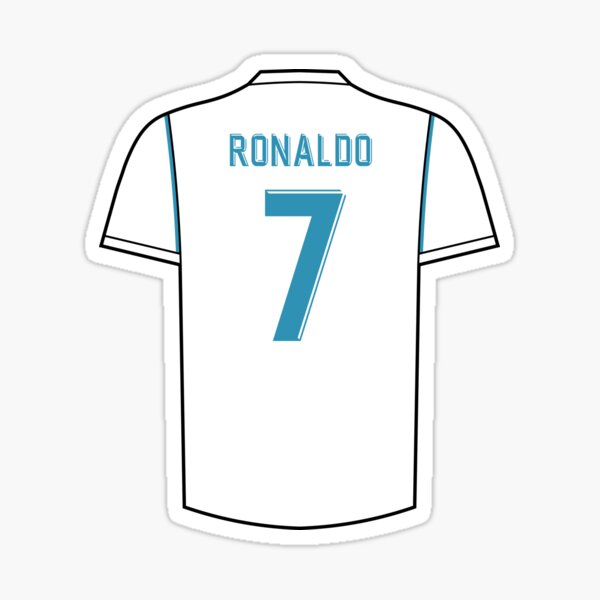 Ronaldo #7 POR Red Green 22 Football Jersey Sticker for Sale by