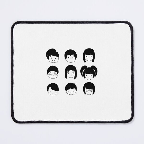 Item preview, Head illustration of friends designed and sold by oohkeju.