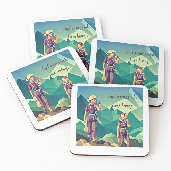 Item preview, Just a nurse who loves hiking 03 designed and sold by printiesart.