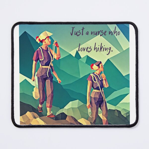 Item preview, Just a nurse who loves hiking 03 designed and sold by printiesart.