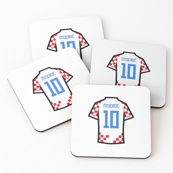 Item preview, Modric #10 CRO Red White Blue 22 Football Jersey designed and sold by Millustgfx.