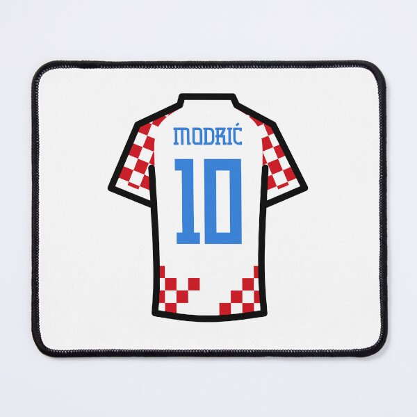 Item preview, Modric #10 CRO Red White Blue 22 Football Jersey designed and sold by Millustgfx.