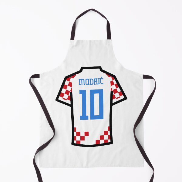 Item preview, Modric #10 CRO Red White Blue 22 Football Jersey designed and sold by Millustgfx.