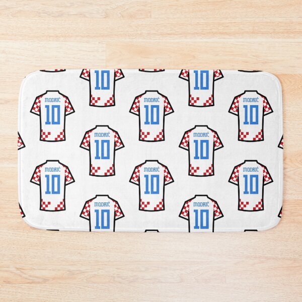 Item preview, Modric #10 CRO Red White Blue 22 Football Jersey designed and sold by Millustgfx.