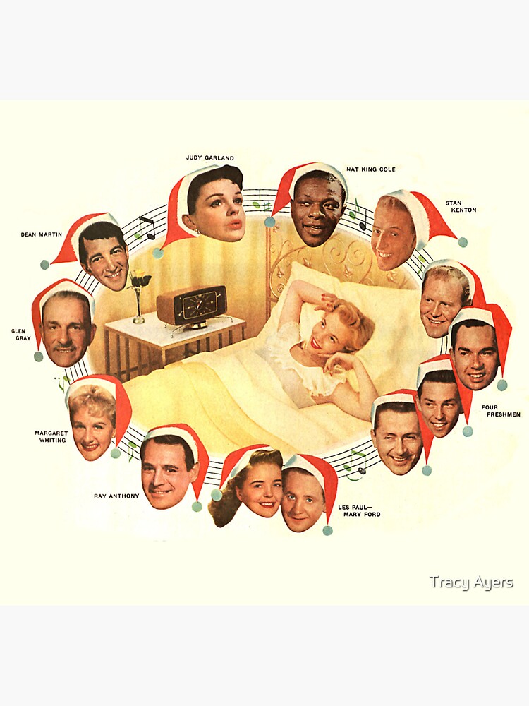 "Vintage Christmas Radio Ad with Judy Garland Dean Martin Nat King Cole