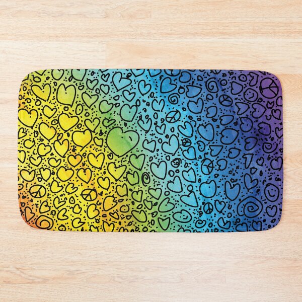 Item preview, Doodle Hearts on a Rainbow Arc… designed and sold by drumweaver.