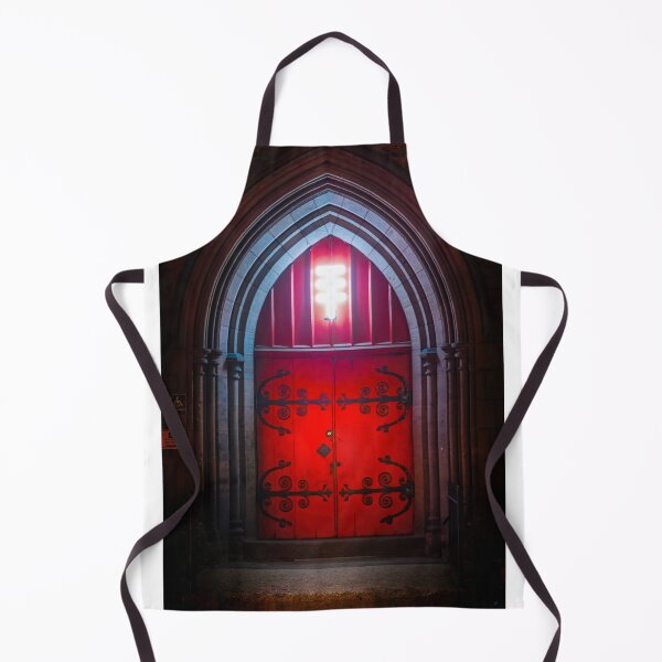 Item preview, New York City Church Door at Night designed and sold by VisualVoyages.