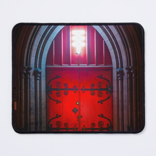 Item preview, New York City Church Door at Night designed and sold by VisualVoyages.