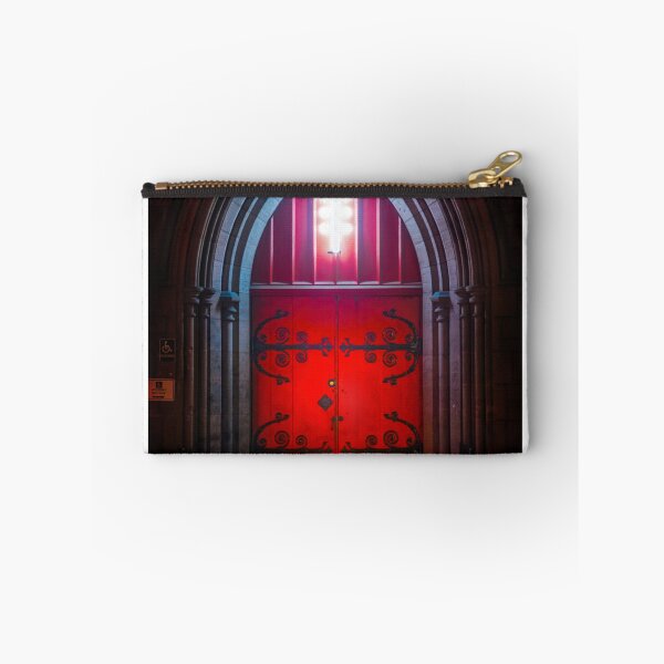 Item preview, New York City Church Door at Night designed and sold by VisualVoyages.