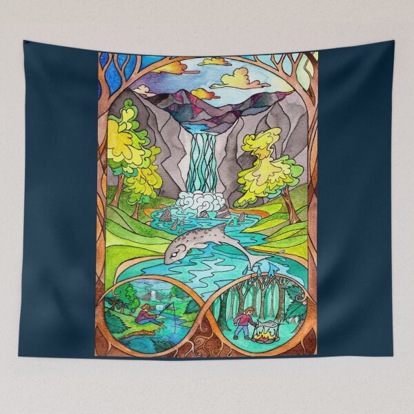 Item preview, Salmon of Knowledge designed and sold by quakeandquiver.