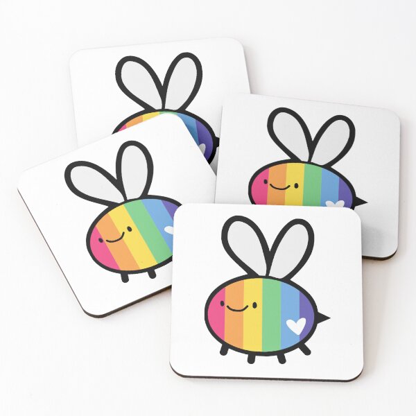 Item preview, Cute Happy Pride Bee designed and sold by littlecornershop.
