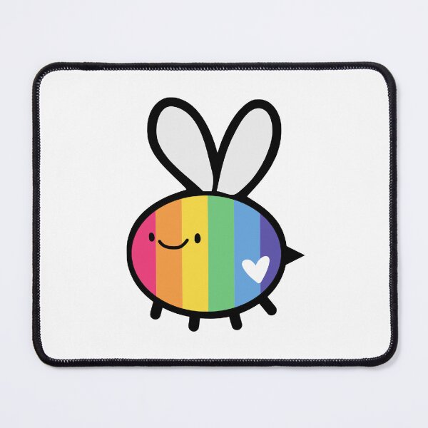 Item preview, Cute Happy Pride Bee designed and sold by littlecornershop.