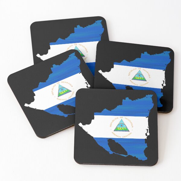 Item preview, Vintage Flag Map of Nicaragua (1903) designed and sold by CuteHigh01.