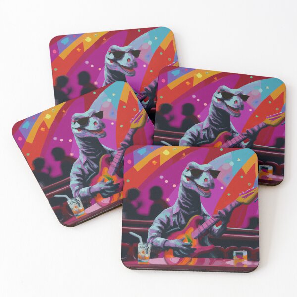Item preview, A dinosaur playing the Guitar designed and sold by AiArtist01.