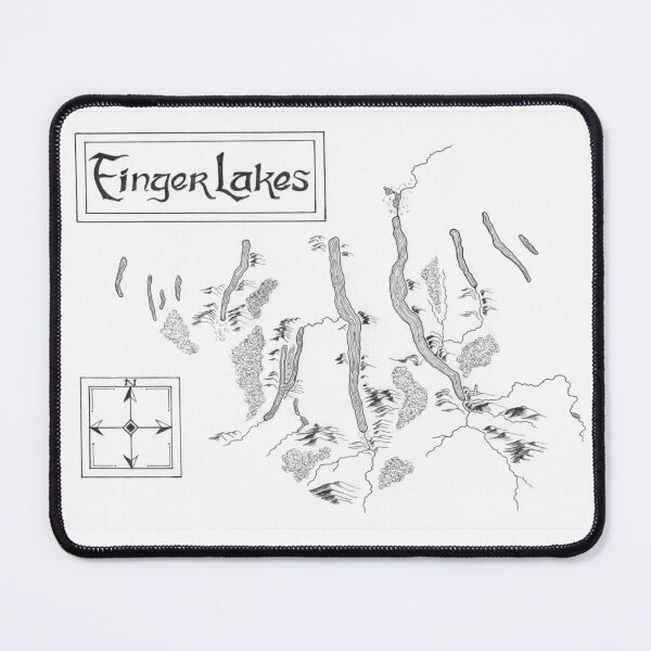 Item preview, Finger Lakes Tolkien-Style Map designed and sold by quakeandquiver.
