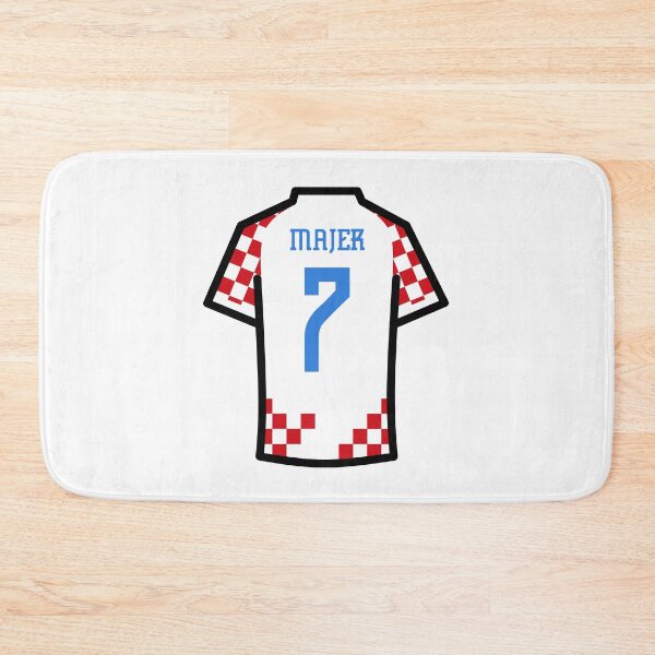 Item preview, Majer #7 CRO Red White Blue 22 Football Jersey designed and sold by Millustgfx.