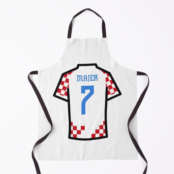 Item preview, Majer #7 CRO Red White Blue 22 Football Jersey designed and sold by Millustgfx.