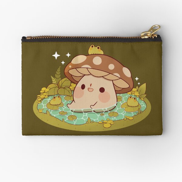 Item preview, Cute mushroom in a frog pond designed and sold by Rihnlin.