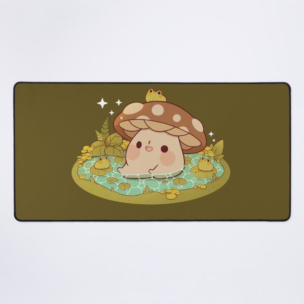 Item preview, Cute mushroom in a frog pond designed and sold by Rihnlin.