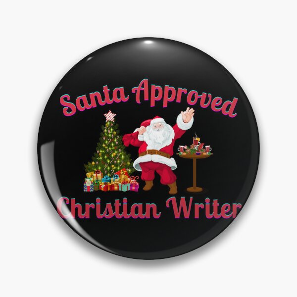 Item preview, Santa Approved Christian Writer - Black Background designed and sold by TheKnightWriter.
