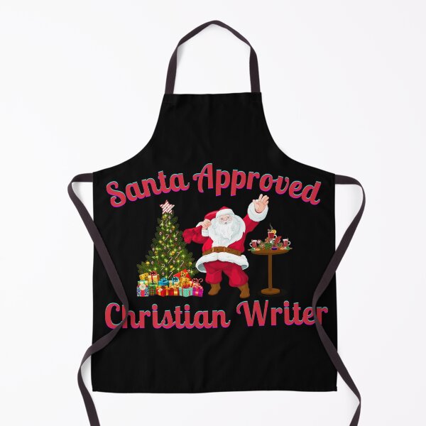 Item preview, Santa Approved Christian Writer - Black Background designed and sold by TheKnightWriter.