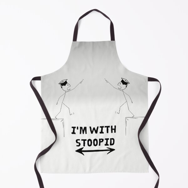 Item preview, "I'm with Stoopid" Stick Figures Walking Off Cliffs designed and sold by Write-to-Rebel.
