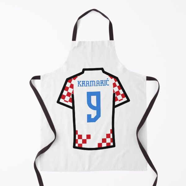 Item preview, Kramaric #9 CRO Red White Blue 22 Football Jersey designed and sold by Millustgfx.