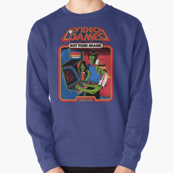 Video Games Rot Your Brains Pullover Sweatshirt