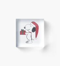 Christmas Snoopy Acrylic Block