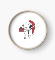 Christmas Snoopy Clock