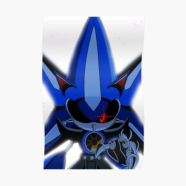 "Neo Metal Sonic" Poster for Sale by MobianMonster | Redbubble