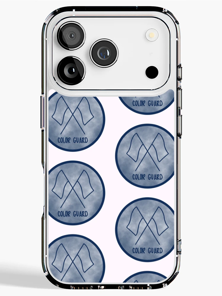 Thumbnail 1 of 5, iPhone Case, Navy Color Guard Circle designed and sold by Brooke Noble.