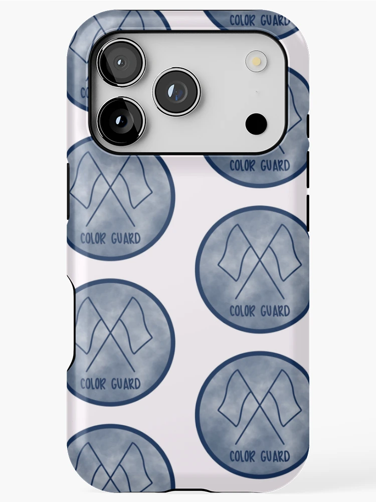 Thumbnail 1 of 4, iPhone Case, Navy Color Guard Circle designed and sold by Brooke Noble.