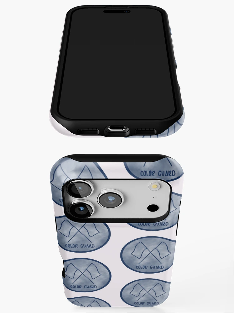 Thumbnail 3 of 4, iPhone Case, Navy Color Guard Circle designed and sold by Brooke Noble.
