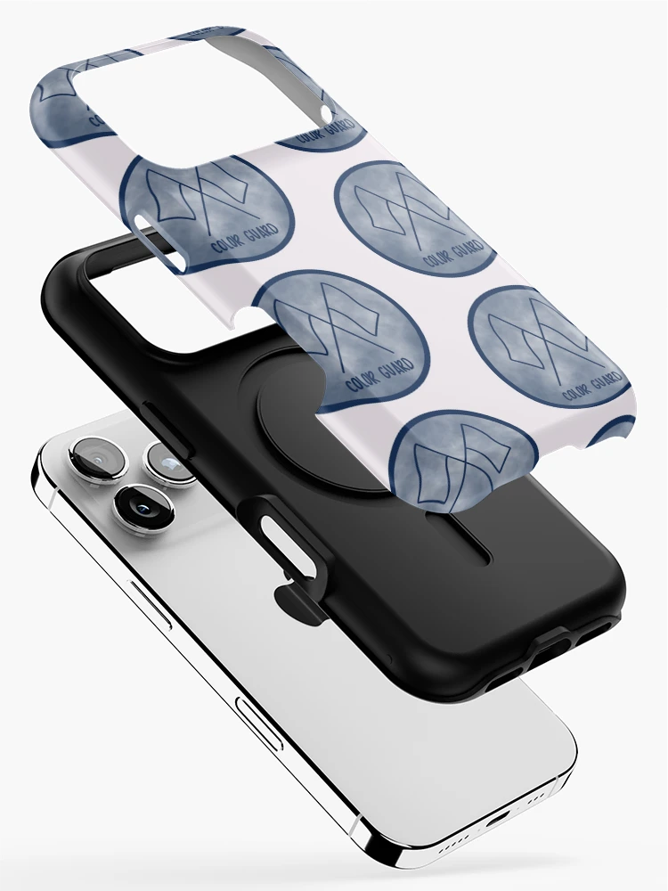 Thumbnail 2 of 4, iPhone Case, Navy Color Guard Circle designed and sold by Brooke Noble.