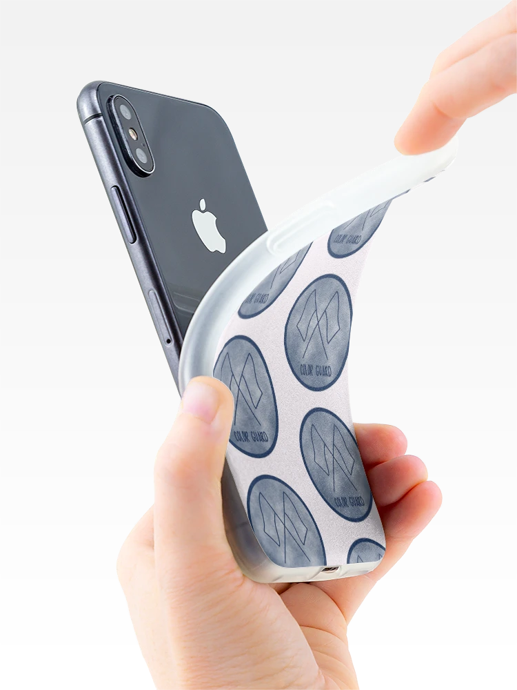 Thumbnail 4 of 5, iPhone Case, Navy Color Guard Circle designed and sold by Brooke Noble.