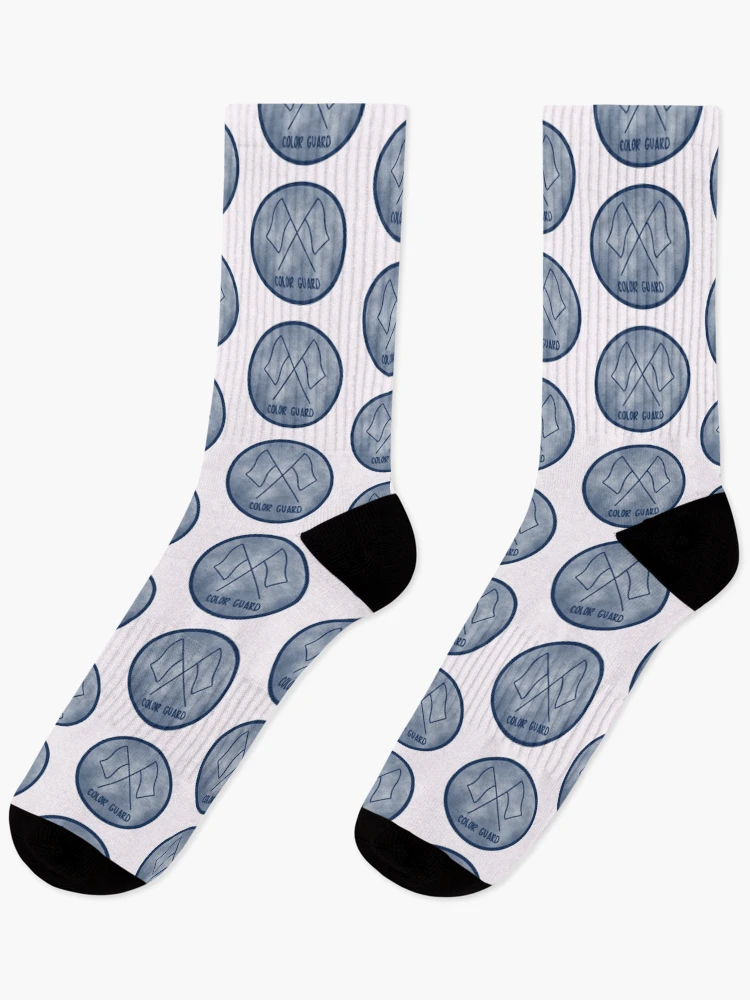 Thumbnail 1 of 5, Socks, Navy Color Guard Circle designed and sold by Brooke Noble.