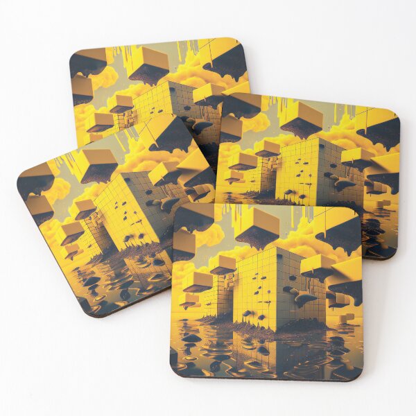 Item preview, Cubic meltdown, vaporwave distortion of impossible physics designed and sold by Beholder Images.
