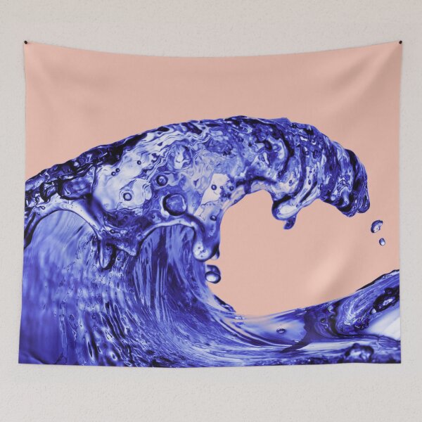 Item preview, Blue Wave Crashing Ocean Lake designed and sold by ChristinasMess.