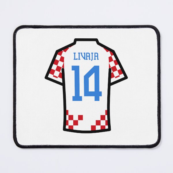 Item preview, Livaja #14 CRO Red White Blue 22 Football Jersey designed and sold by Millustgfx.