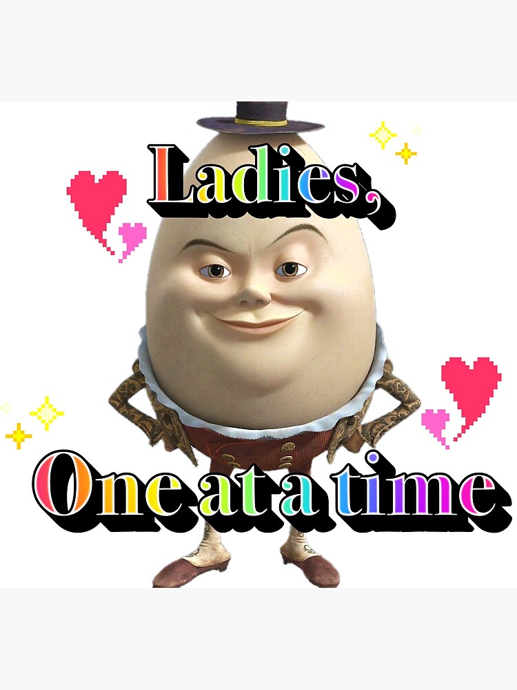 "Humpty Dumpty is a stud" Poster for Sale by Mazzakazoo Redbubble