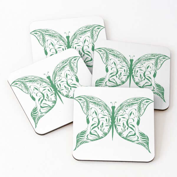 Item preview, Filigree Butterfly in Green designed and sold by lezell.