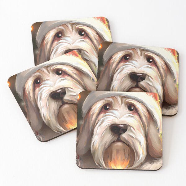 Item preview, Christmas Grand Basset Griffon Vendeen Wearing A Hat designed and sold by ZenEverAI.