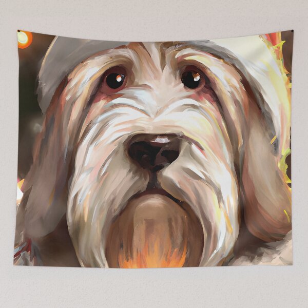 Item preview, Christmas Grand Basset Griffon Vendeen Wearing A Hat designed and sold by ZenEverAI.