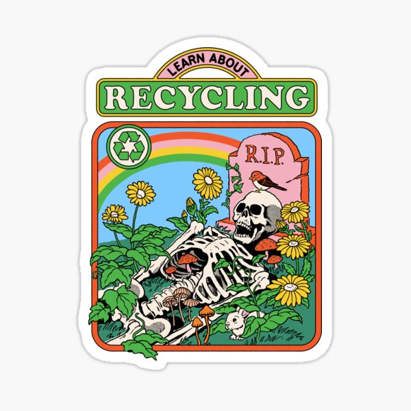 Learn About Recycling Sticker