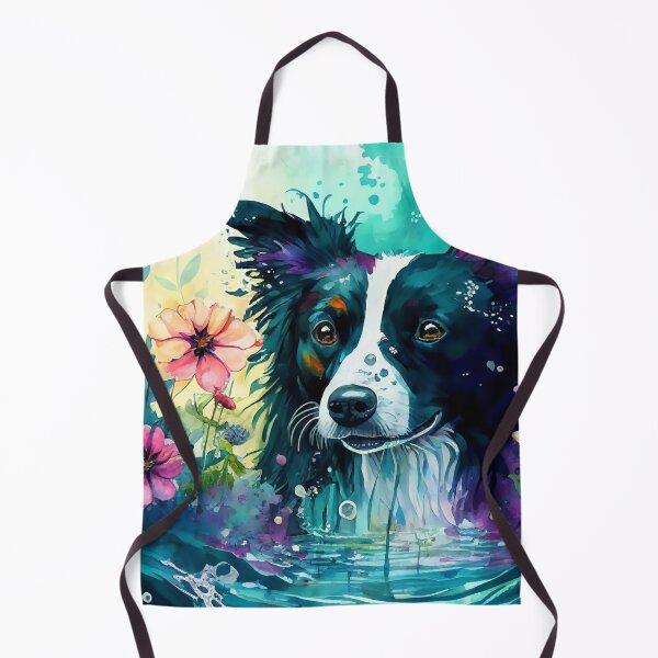 Item preview, Beautiful Border Collie Watercolor designed and sold by Orianah.